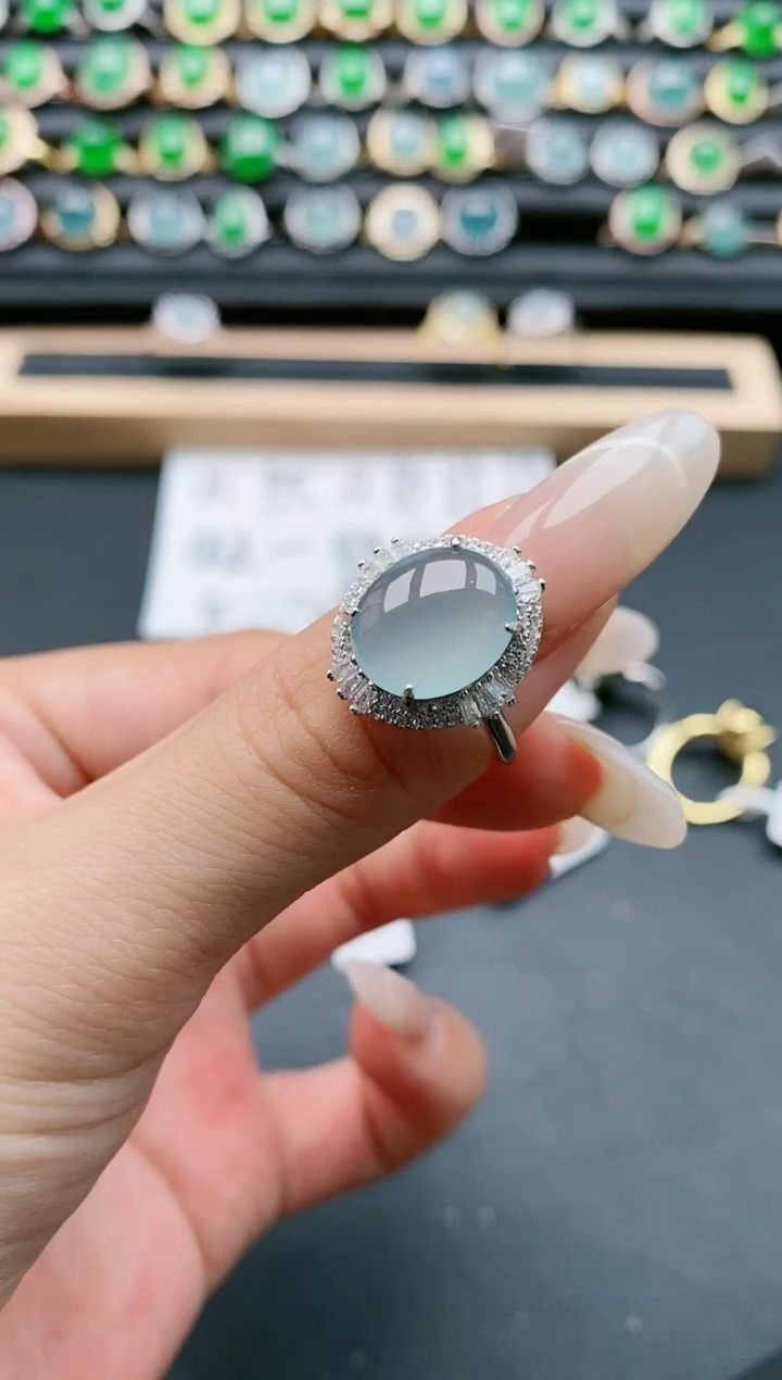 【闪购商品】翡翠戒指银S925镶嵌11111