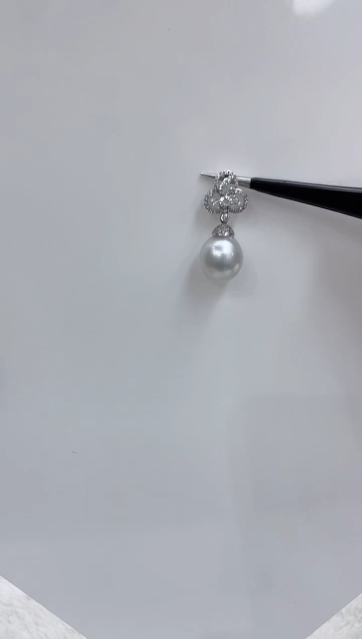 【闪购商品】海水珍珠吊坠(不含链)银S925镶嵌海水珍珠吊坠