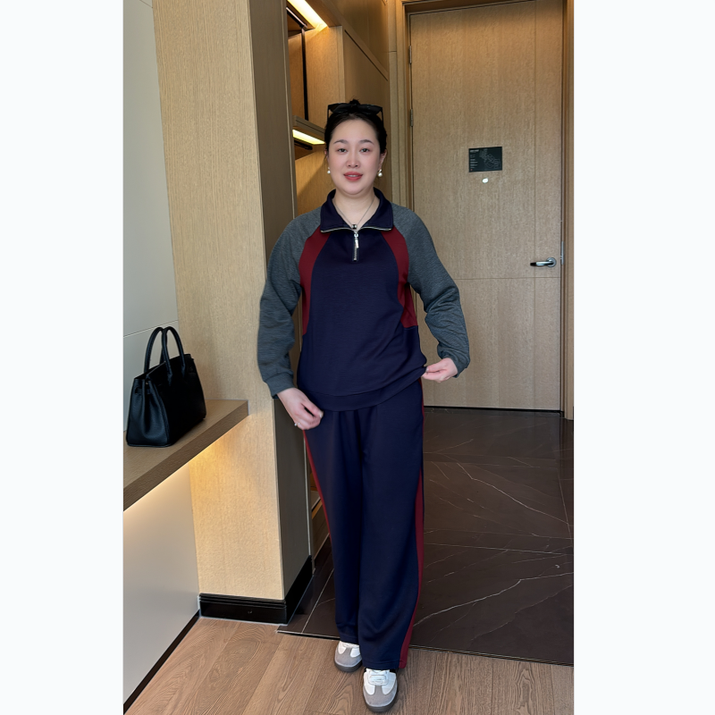 中老年人运动服套装女春秋2025新款中年妈妈春装外套洋气休闲上衣