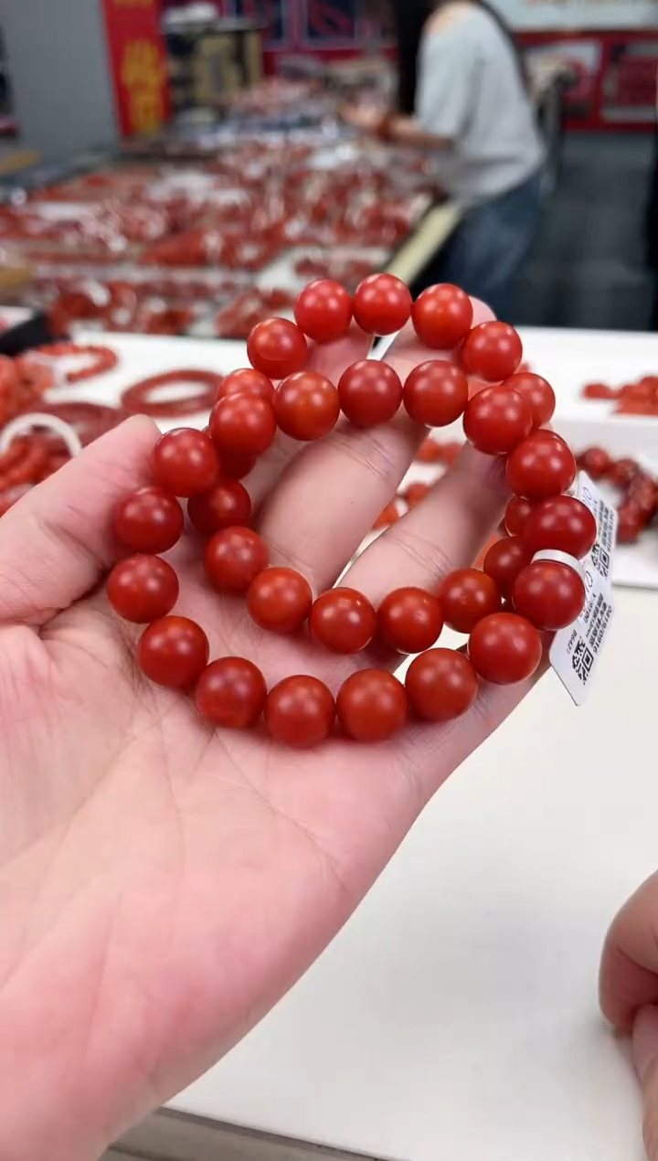 南红玛瑙大水沟手串12+未镶嵌（多样式发其一）