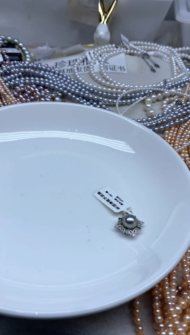 银S925镶嵌颈饰海水珍珠160