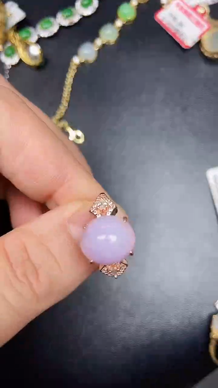 银S925镶嵌戒指翡翠1500