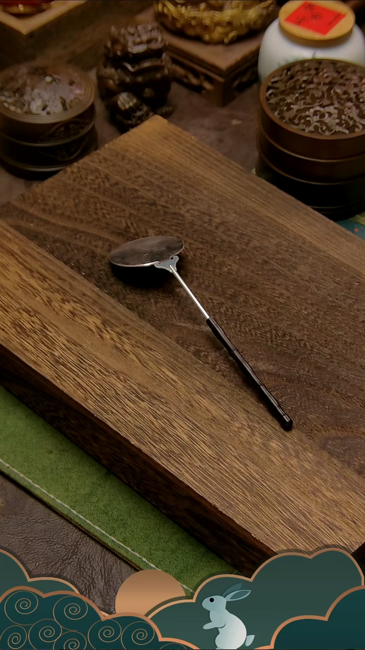 铜镀银可折灰压【大号】