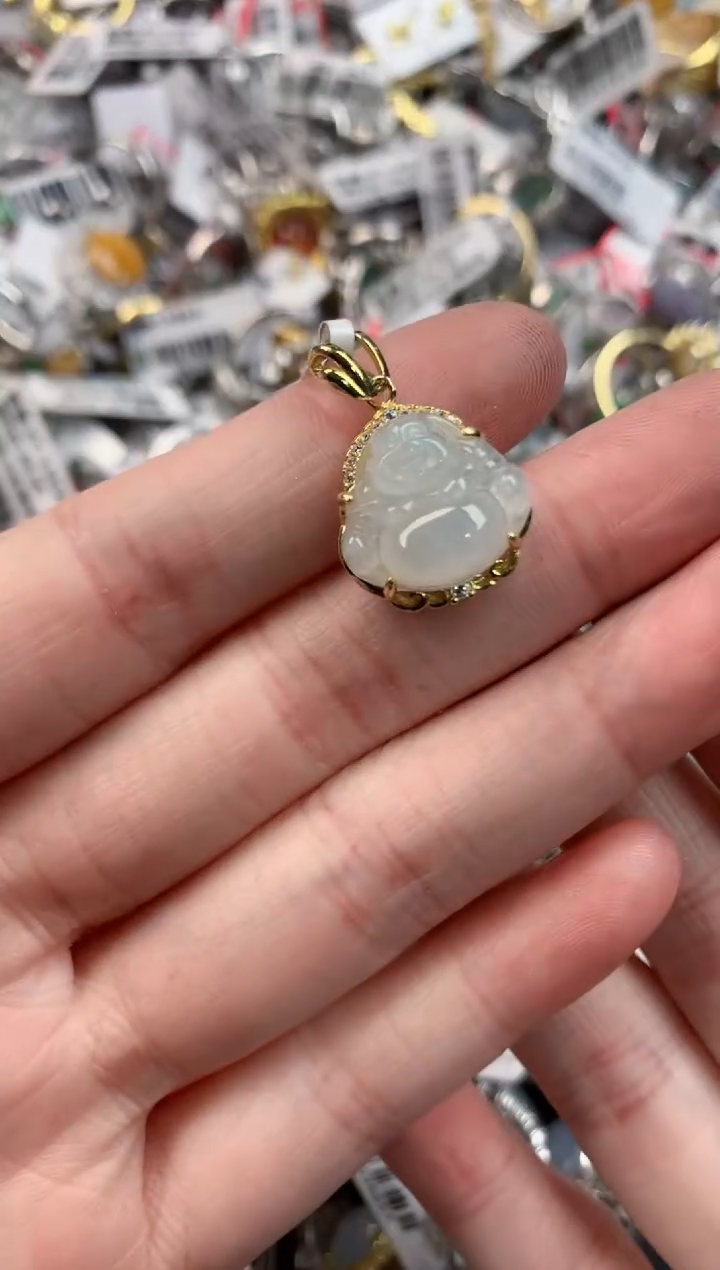 银S925镶嵌戒指翡翠5555----8