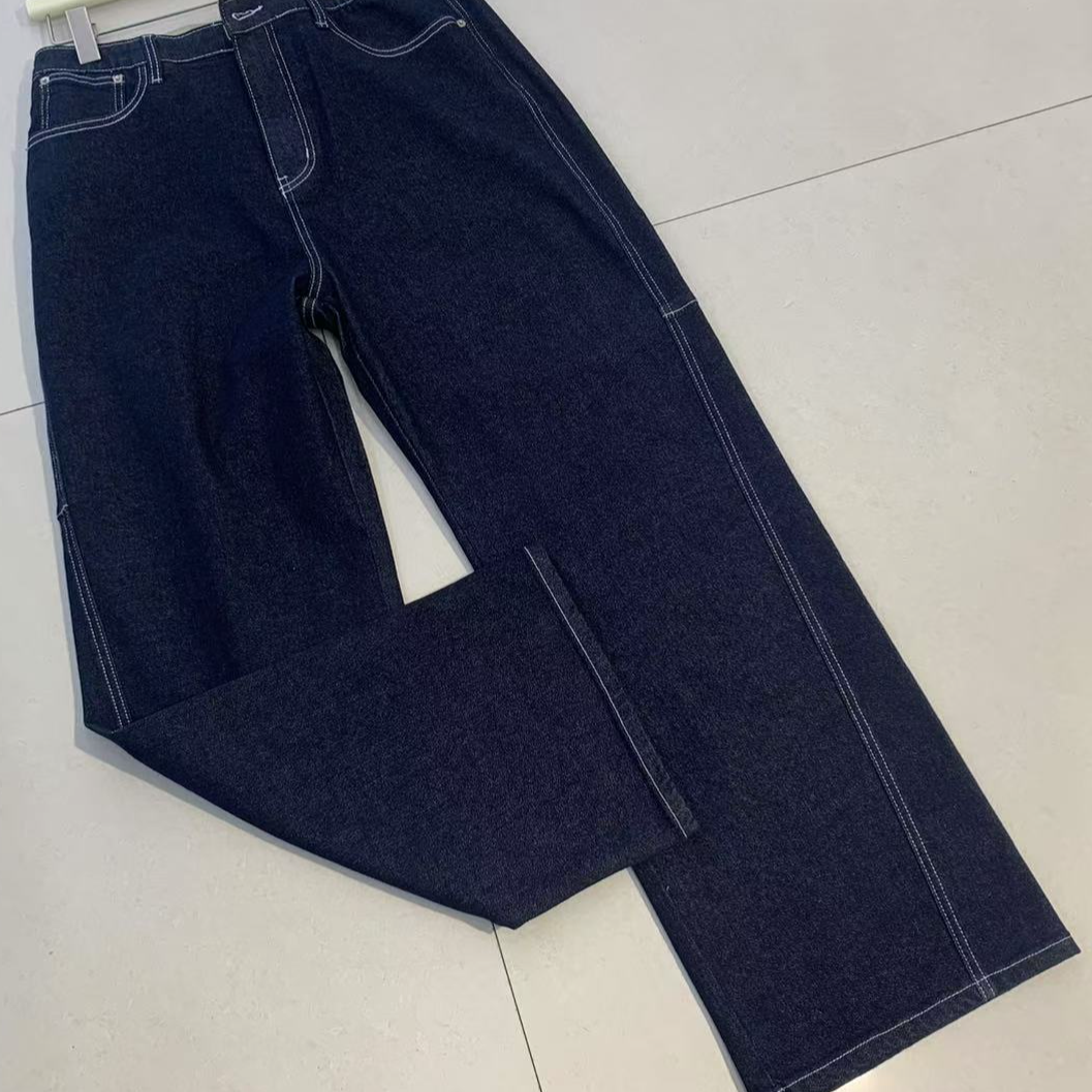 二姐家【虹】8728新款百搭直筒显瘦牛仔裤