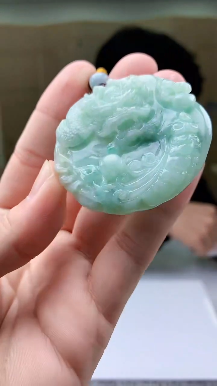【闪购商品】定制翡翠未镶嵌5145bb-毛货挂件46