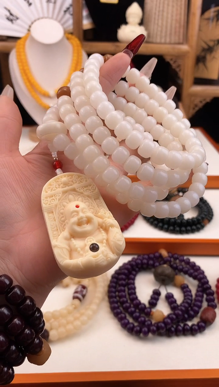 【闪购商品】菩提根/象牙果手串弥勒108