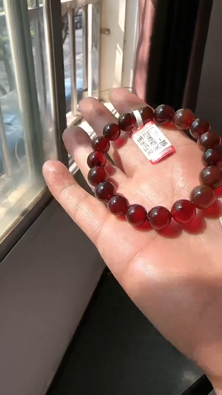【闪购商品】琥珀手链未镶嵌规格11血珀手串#63