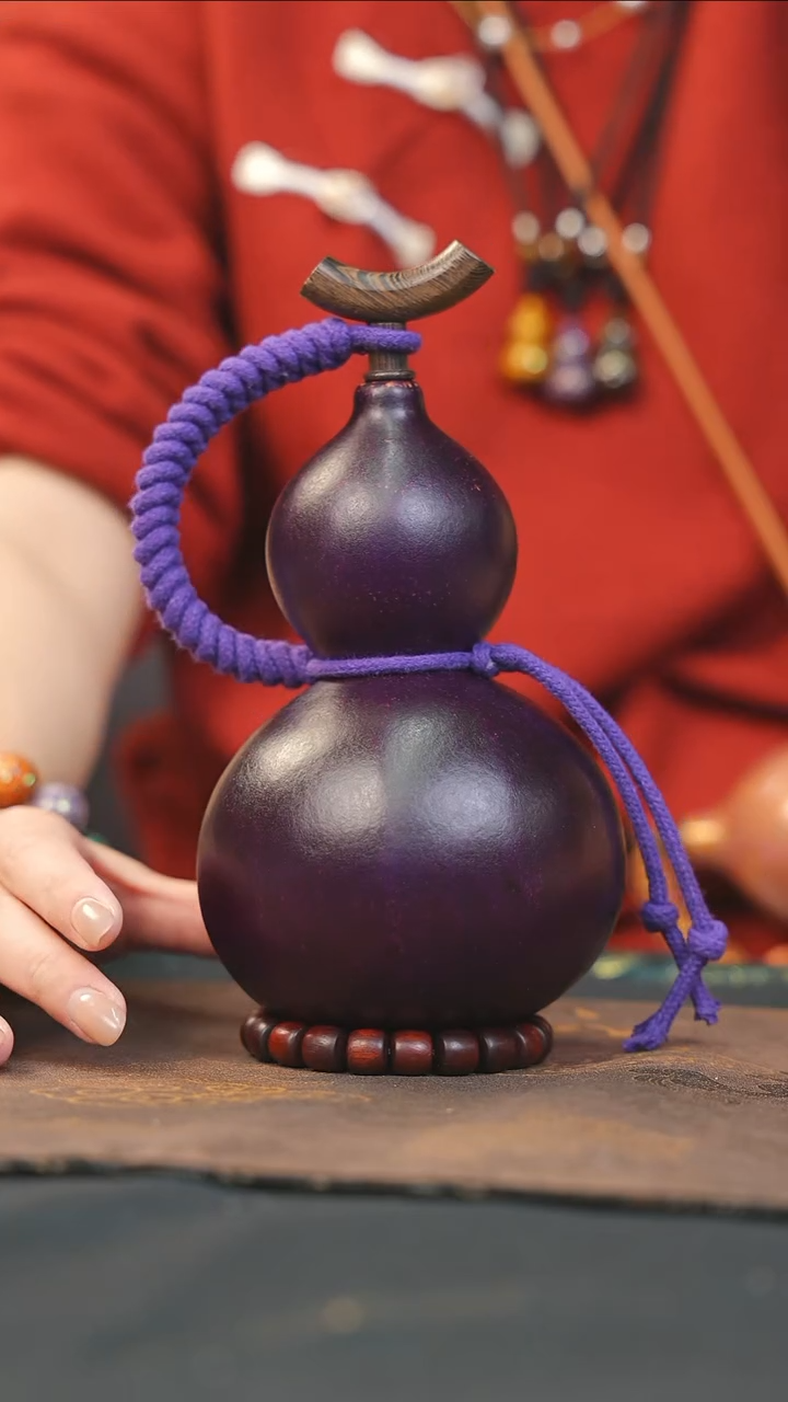 【闪购商品】RO118大漆酒葫芦不包手串及旋转底座