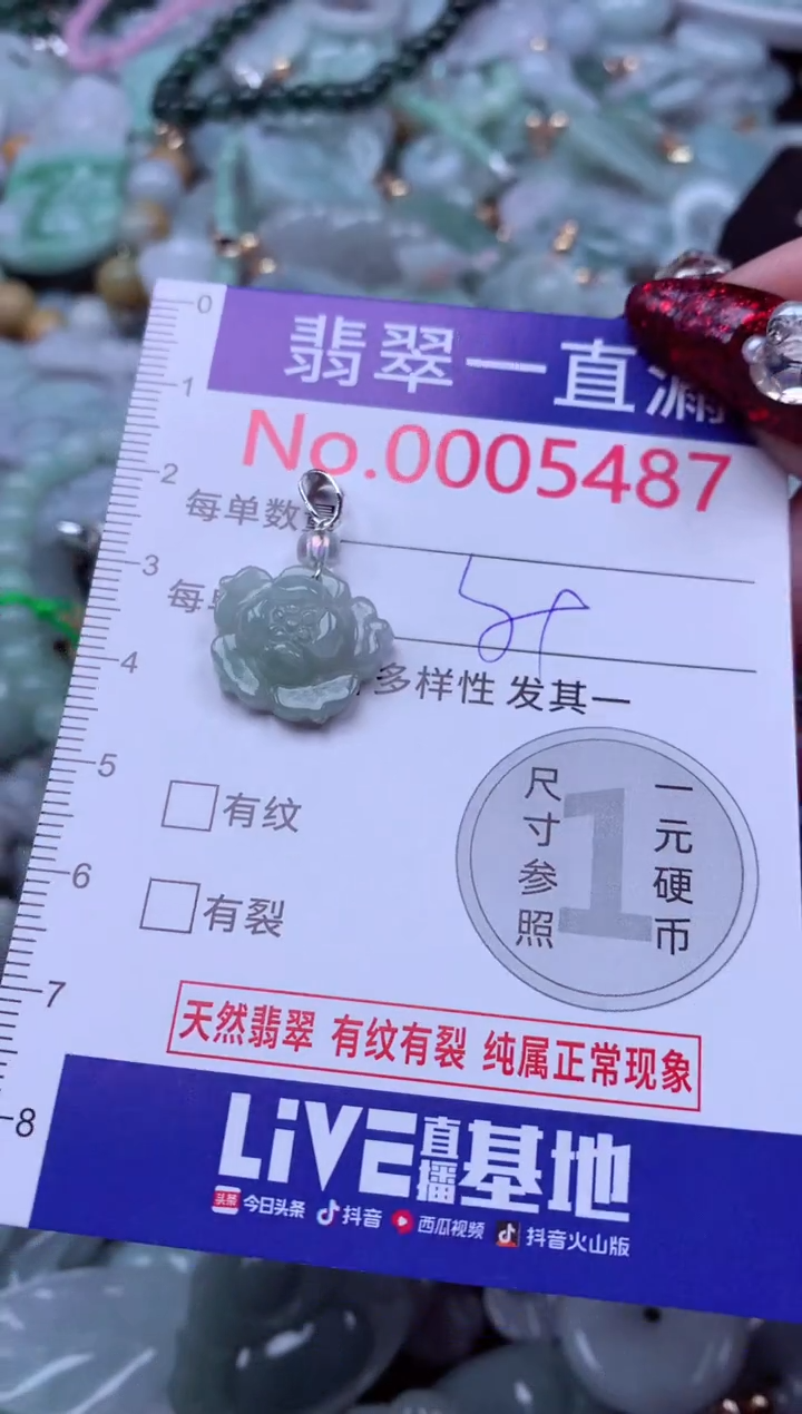 吊坠(不含链)未镶嵌翡翠5487
