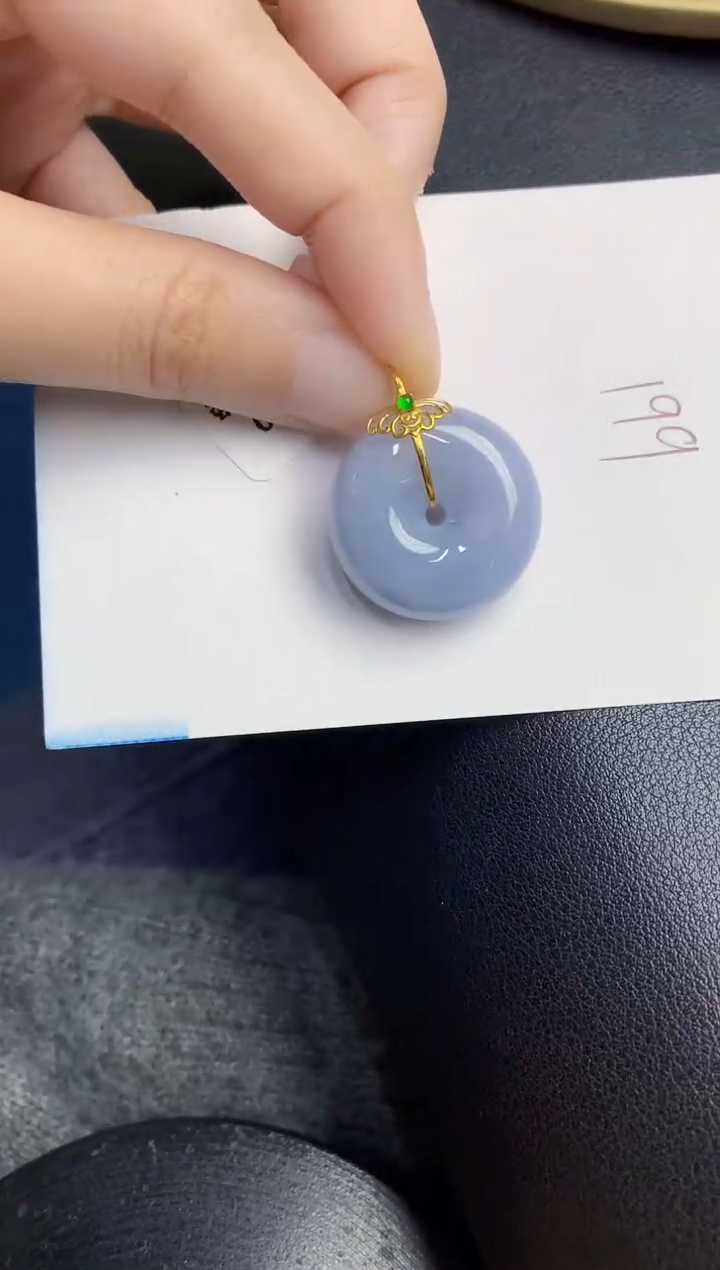 【闪购商品】翡翠颈饰18K金镶嵌000000000