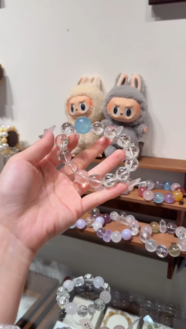 水晶手串未镶嵌呼*）拍单3发一串 拍1单发单珠 多样性发货