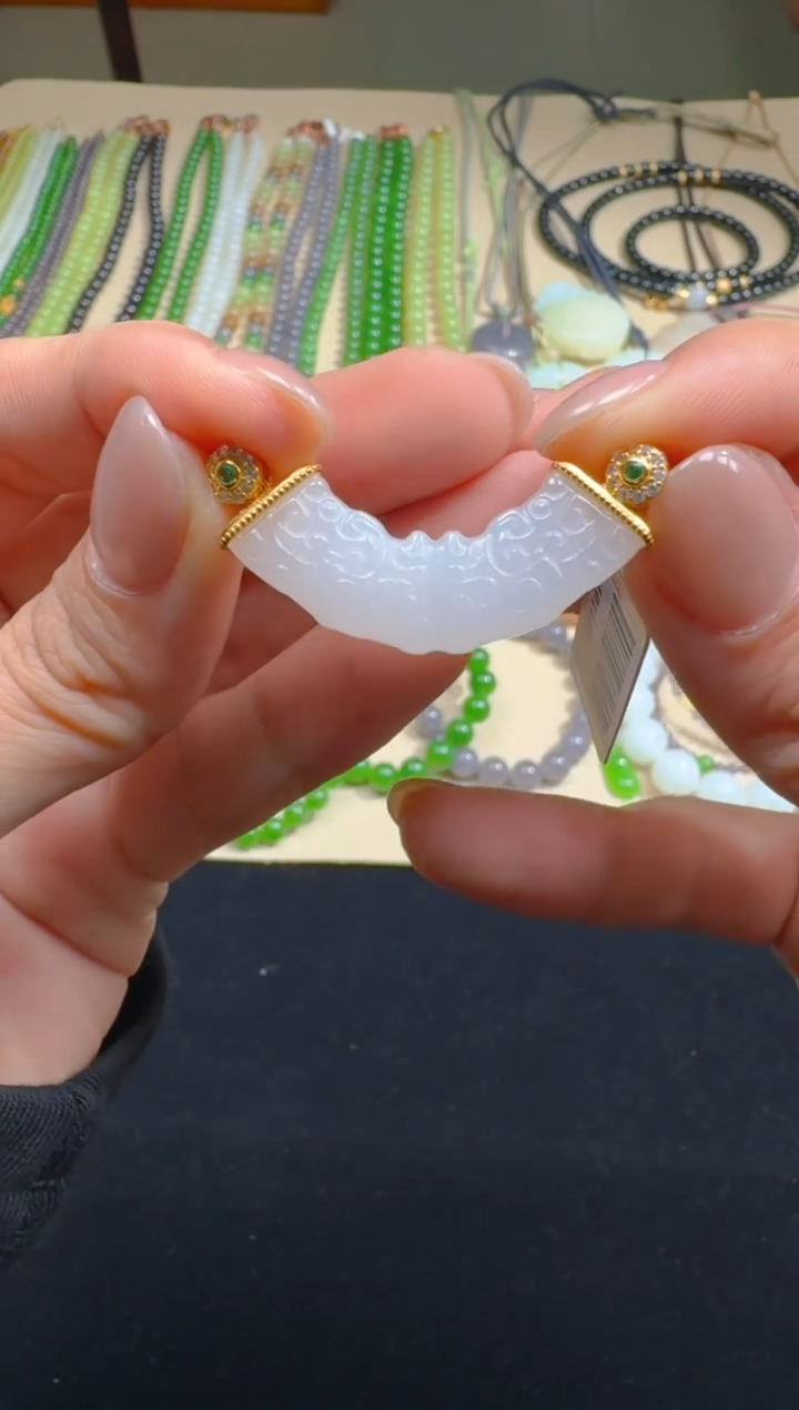 吊坠(不含链)银S925镶嵌和田玉团购多样性发一件