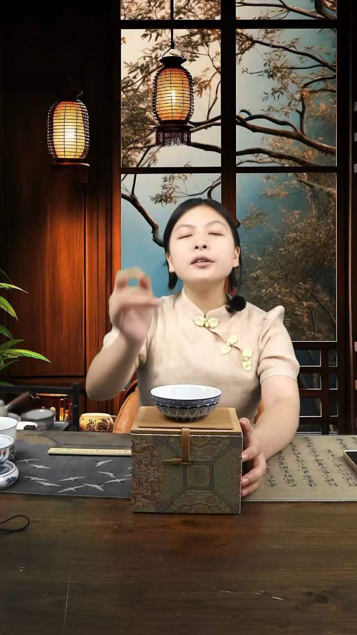 景德镇高温瓷普洱百草纹