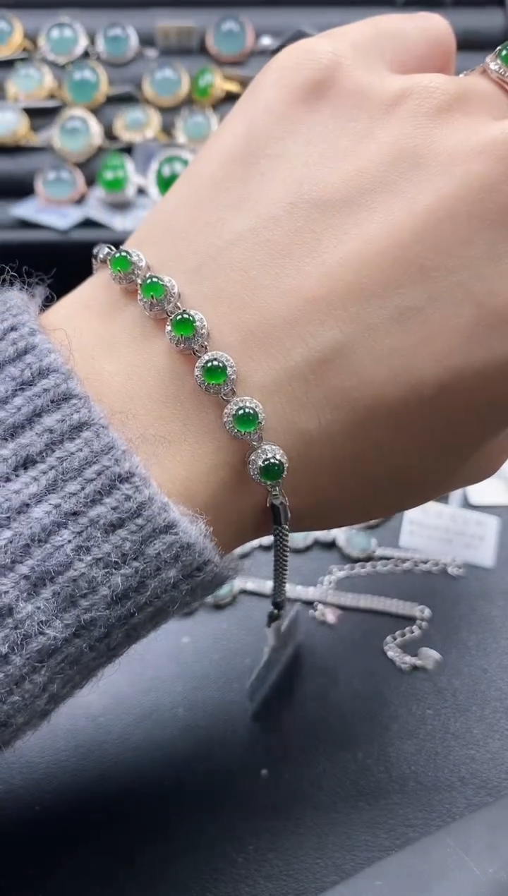 【闪购商品】翡翠戒指银S925镶嵌1111-