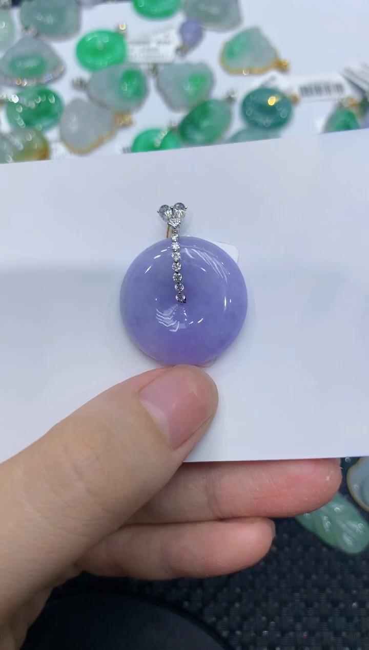 【闪购商品】翡翠颈饰18K金镶嵌111111111111