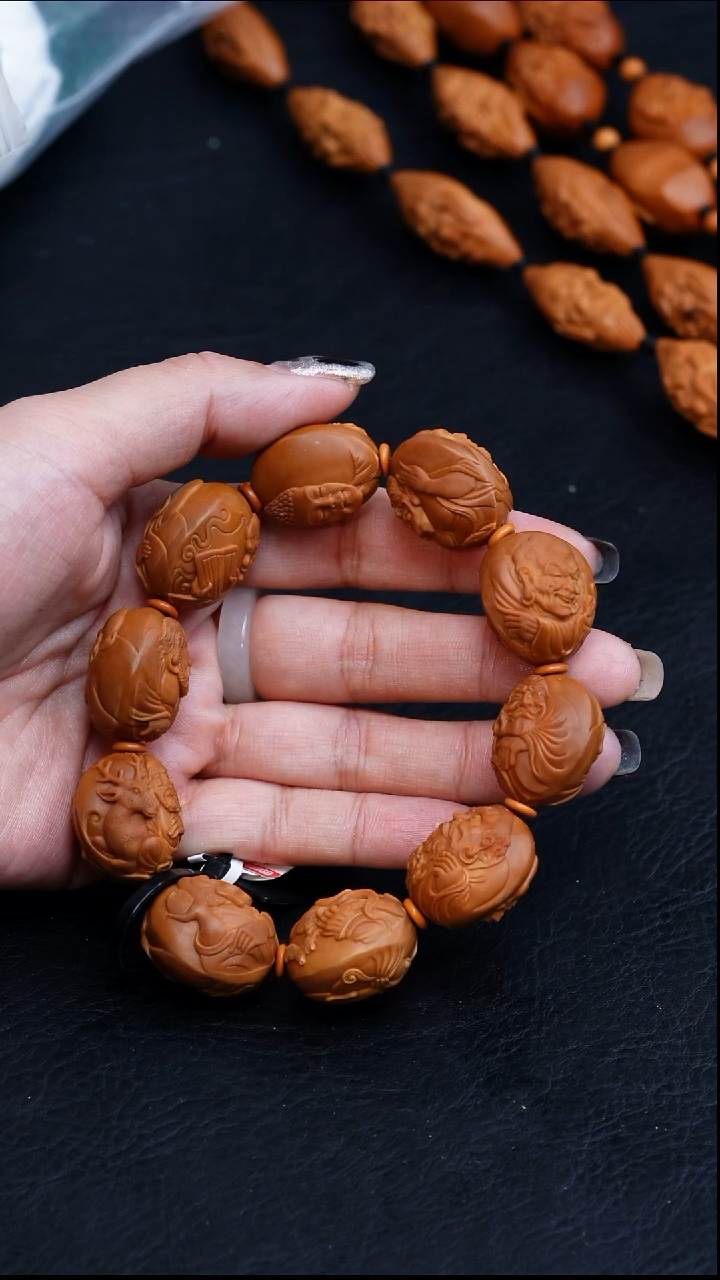 【闪购商品】橄榄核手串/手链21铁核写实十八罗汉