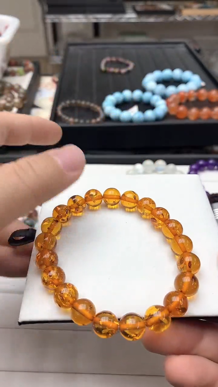 【闪购商品】琥珀手链未镶嵌手链56