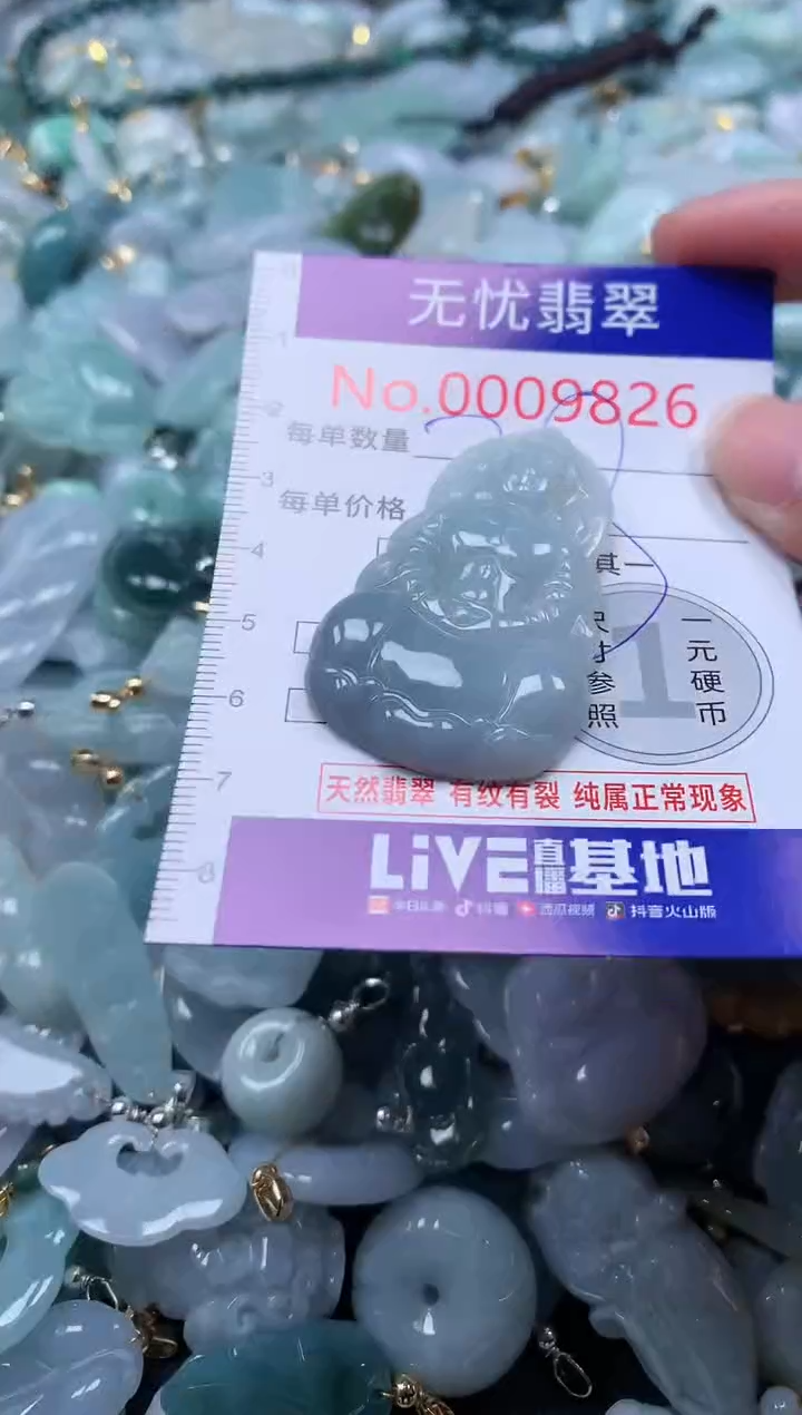翡翠未镶嵌吊坠(不含链)9826