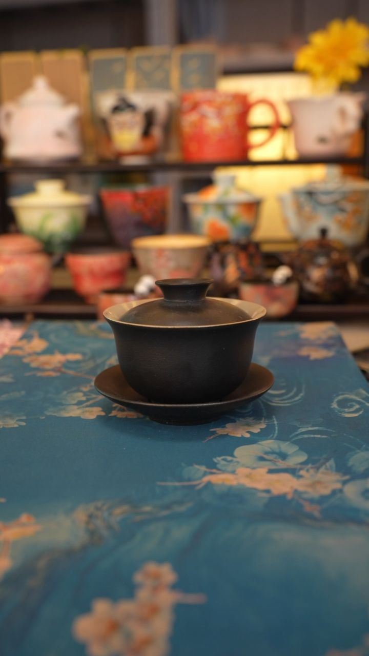 【闪购商品】黑陶系列 三才盖碗