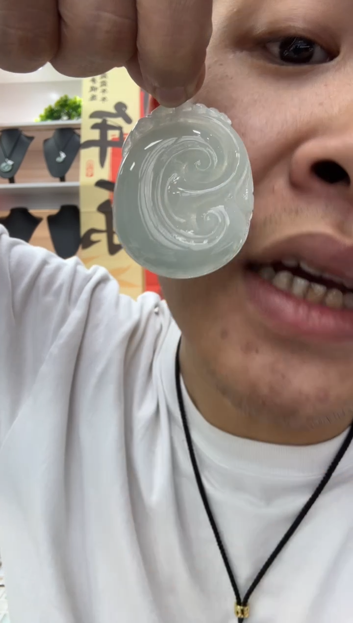 【闪购商品】翡翠颈饰未镶嵌天然翡翠A货孤品一件