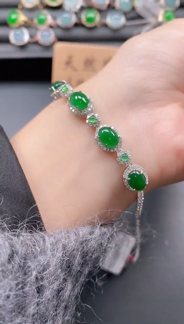 银S925镶嵌戒指翡翠111111