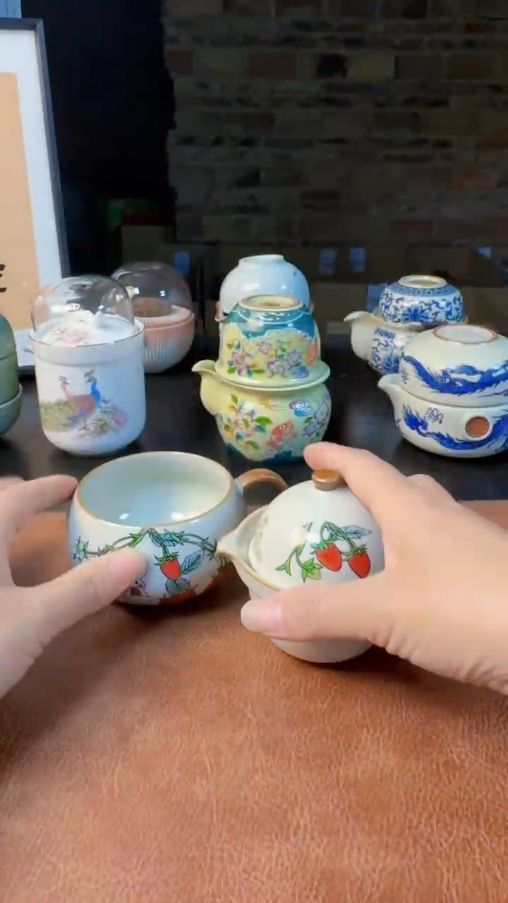 【闪购商品】杯德化白瓷，快客茶具
