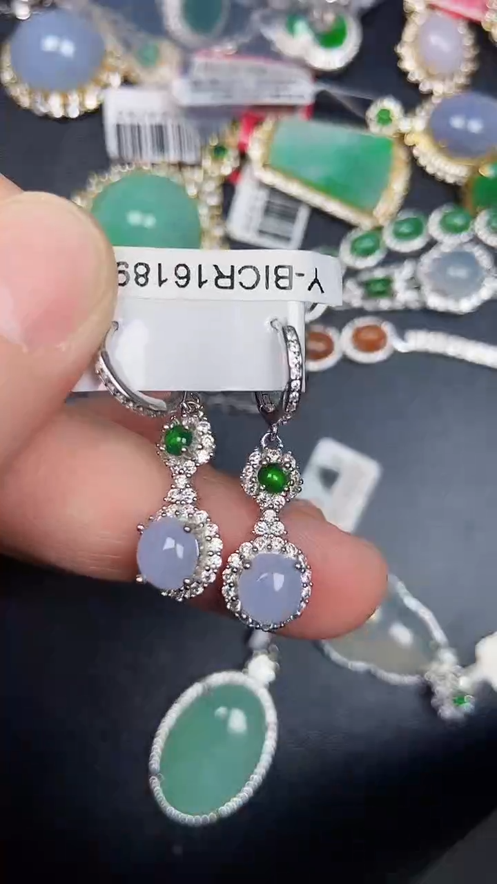 银S925镶嵌戒指翡翠1150