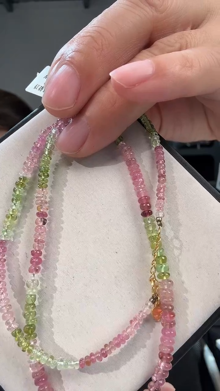 项链未镶嵌碧玺优7234 约3-4mm