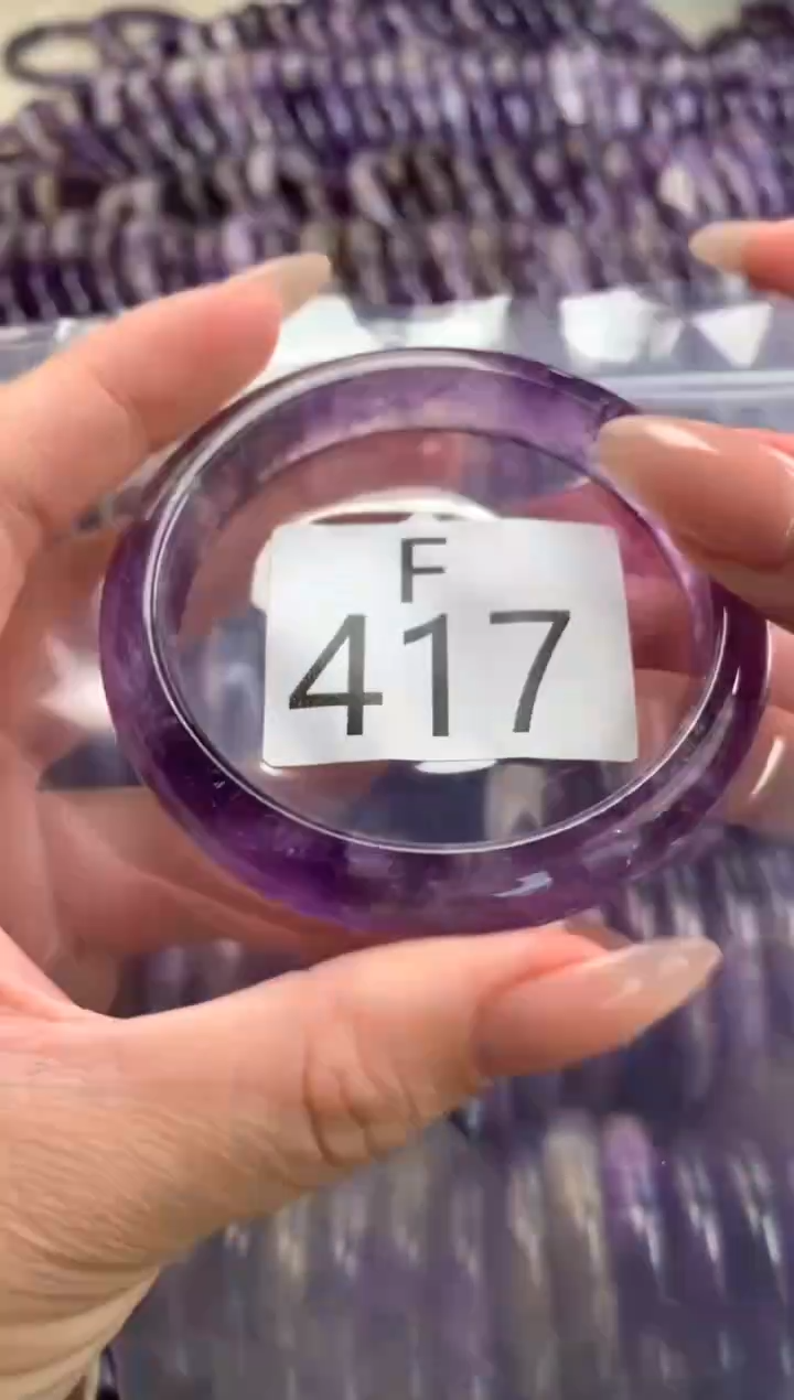 水晶珠宝半成品未镶嵌水晶手镯417-55