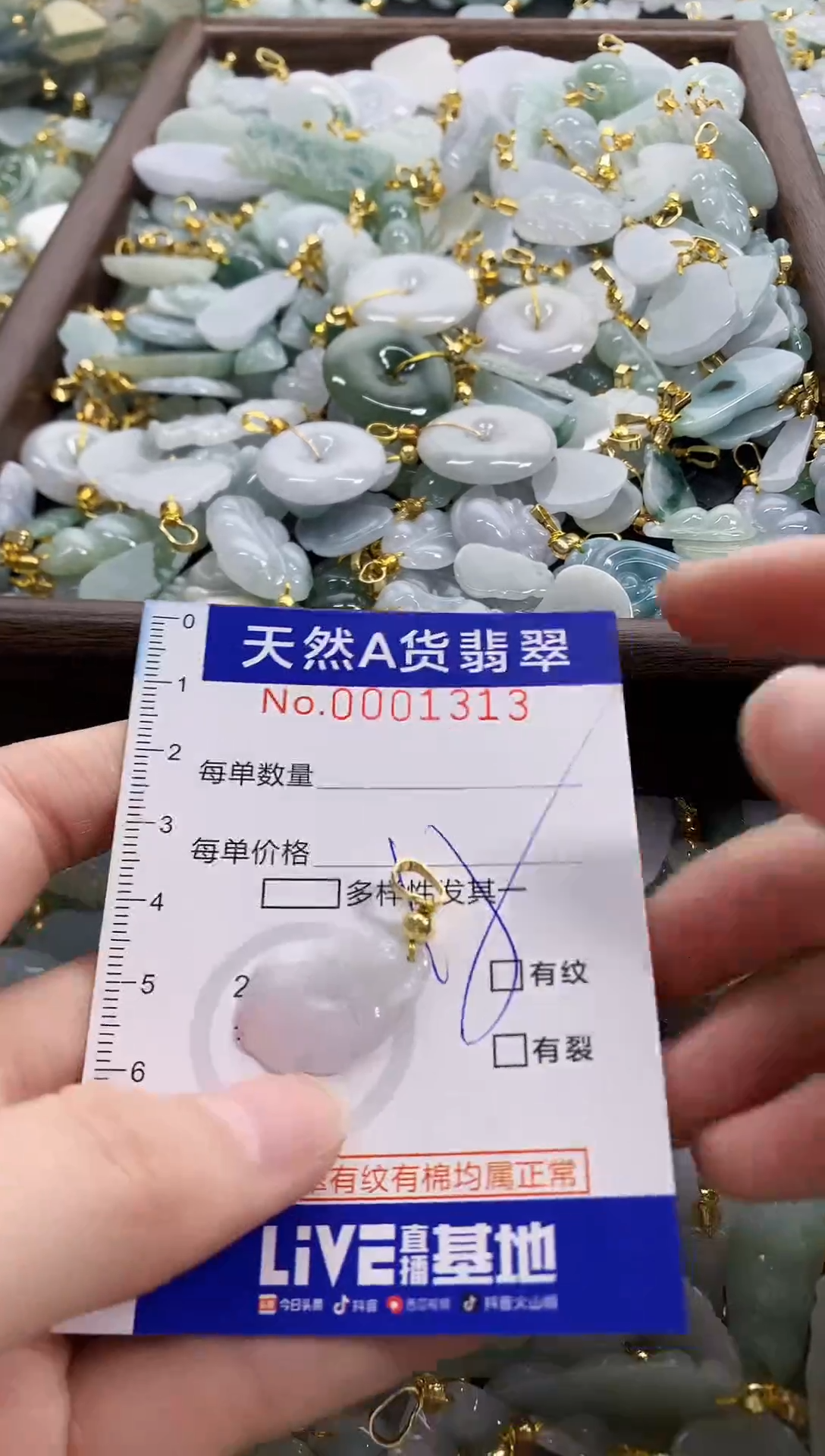 颈饰未镶嵌翡翠天然A货翡翠