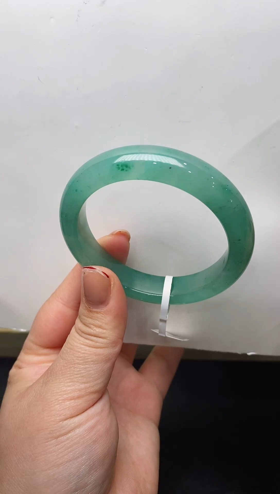 【闪购商品】石英质玉手镯未镶嵌纯天然非洲翠（独龙玉）13