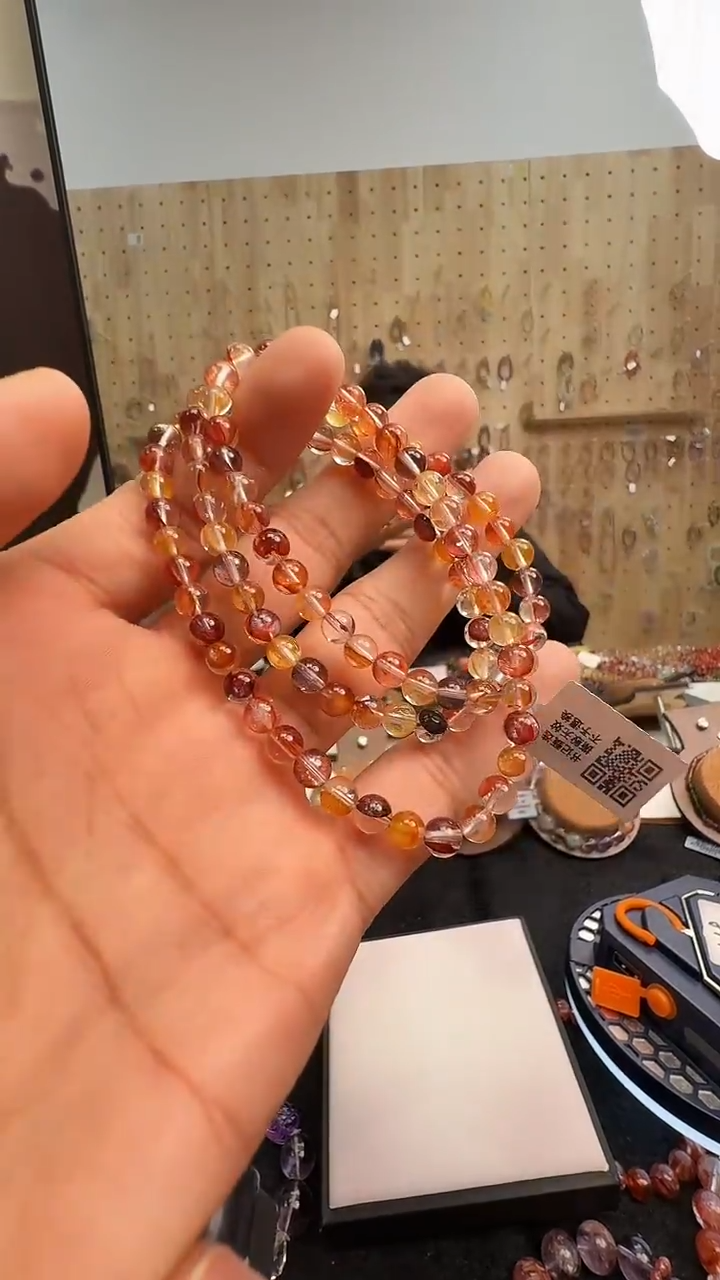 未镶嵌手链水晶村0692 约5mm