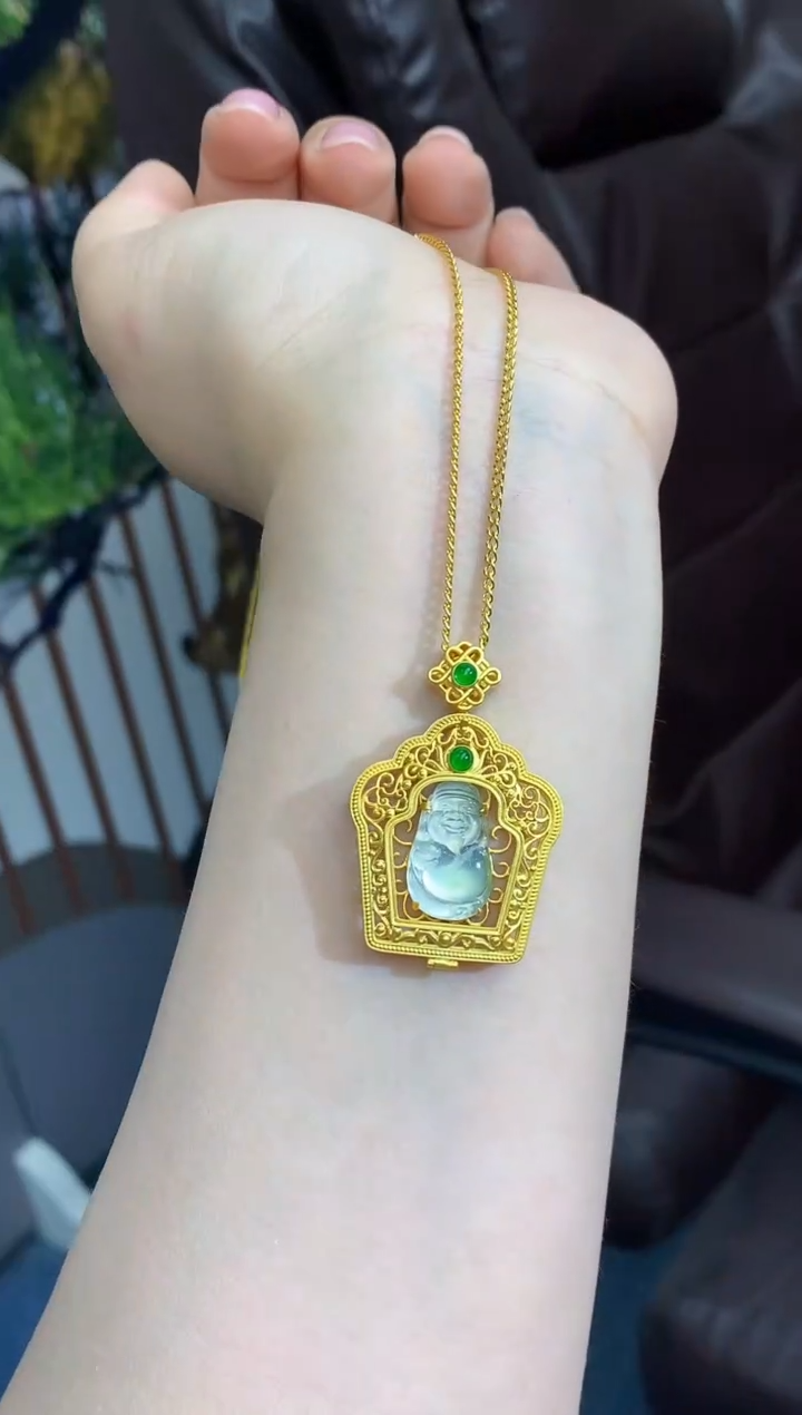 【闪购商品】翡翠颈饰18K金镶嵌752-中国好珍宝