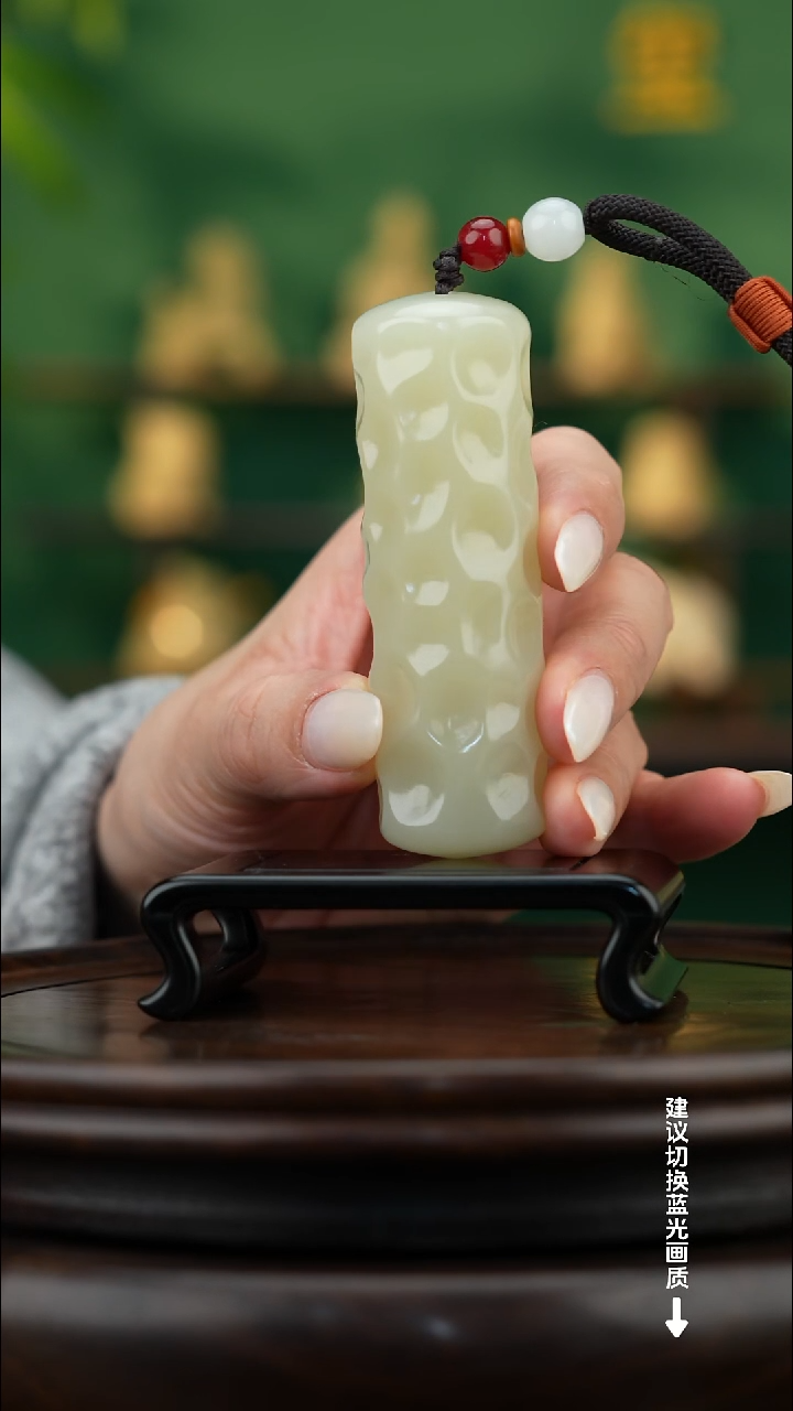 玉【锤纹】天然玉石手把件