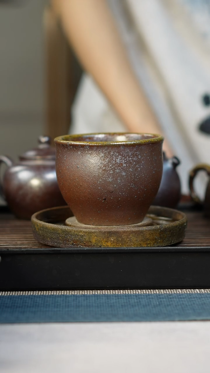 茶壶紫砂柴烧紫砂缸杯240cc