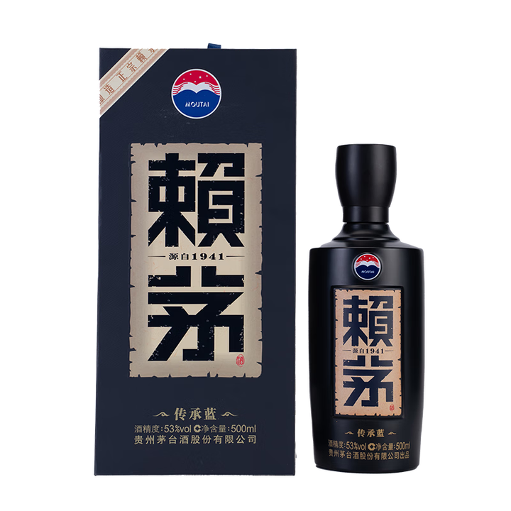 赖茅【2021年产】 传承蓝纯粮坤沙优级酱香型白酒53度500ml