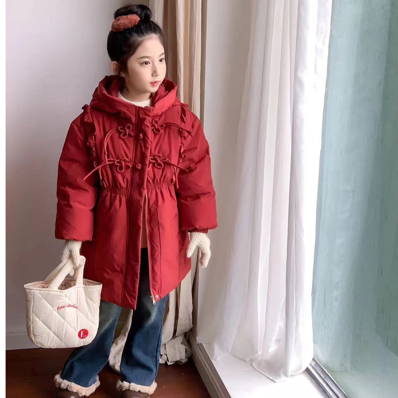 （401-600）儿童加厚秋冬短款外套