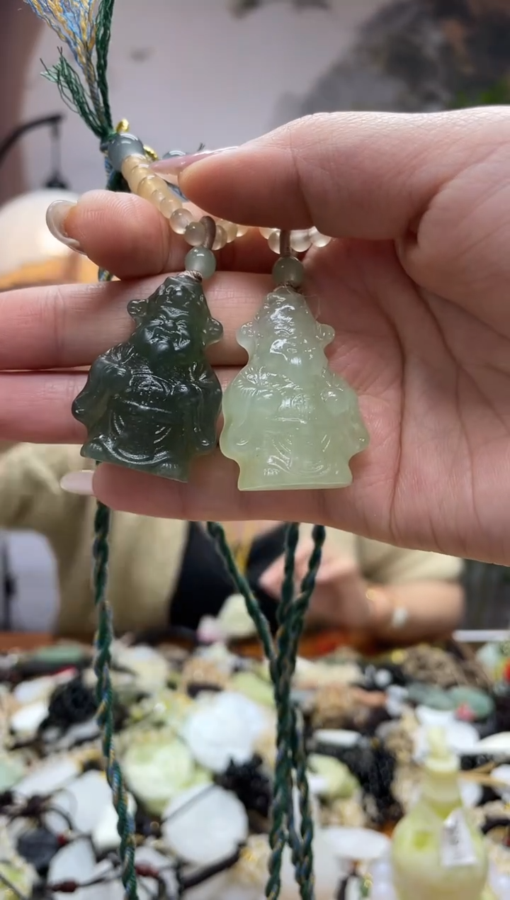 未镶嵌岫玉吊坠多样性发货拍一发一