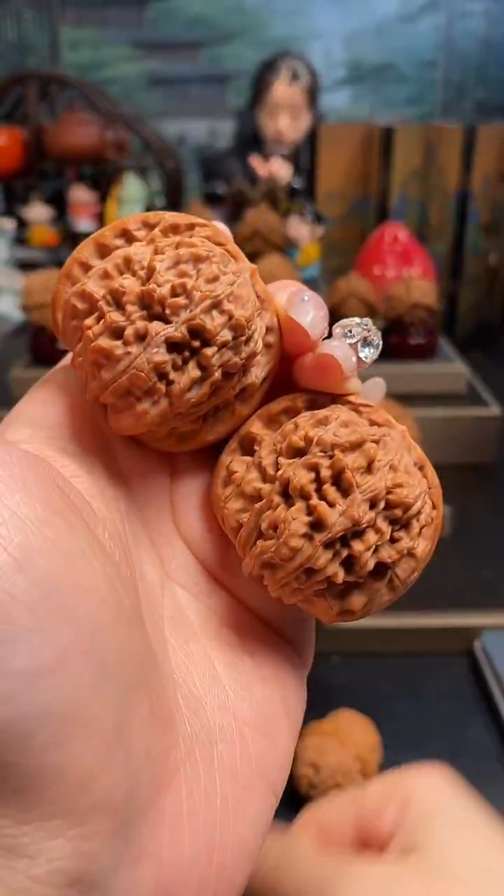 【闪购商品】文玩核桃吊坠K116四座楼44