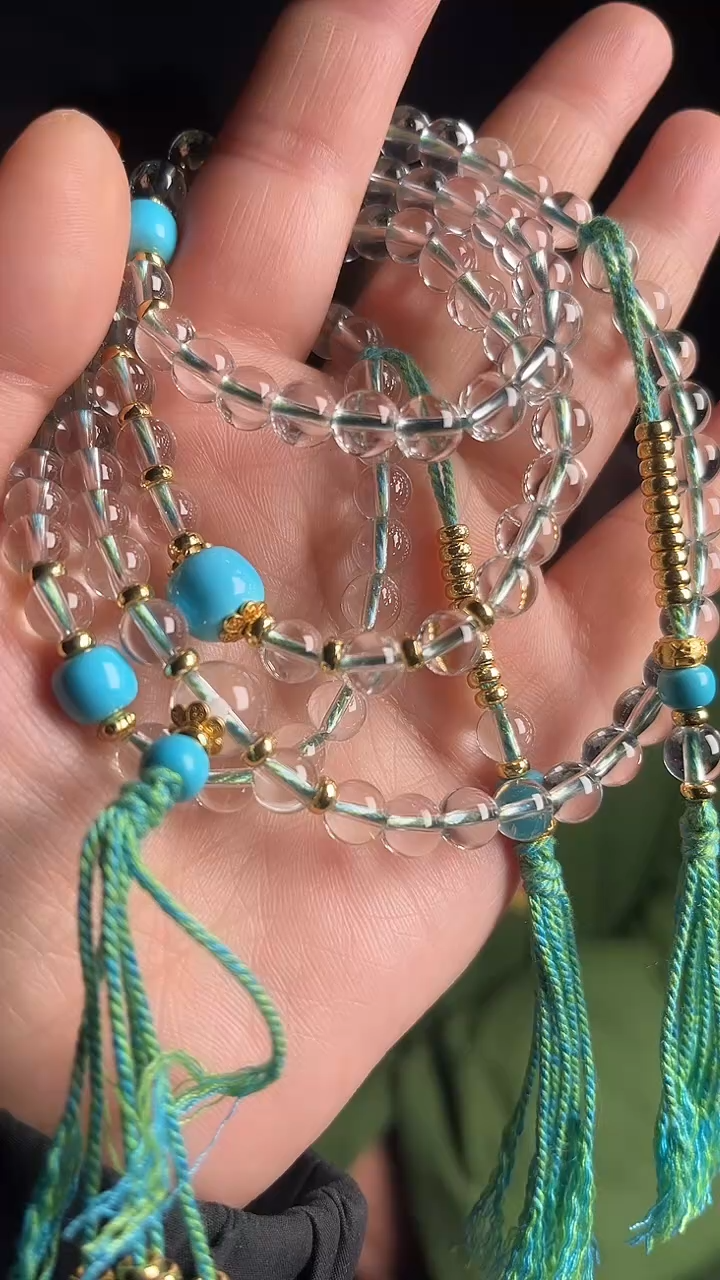 【闪购商品】水晶手链未镶嵌天然DIY多圈手串多样性发一7mm