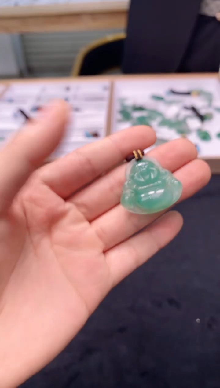 【闪购商品】石英质玉颈饰未镶嵌冰美人非洲翠39