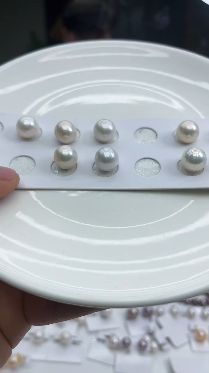 未镶嵌裸珠淡水珍珠白色系11-12mm(多样性发一）