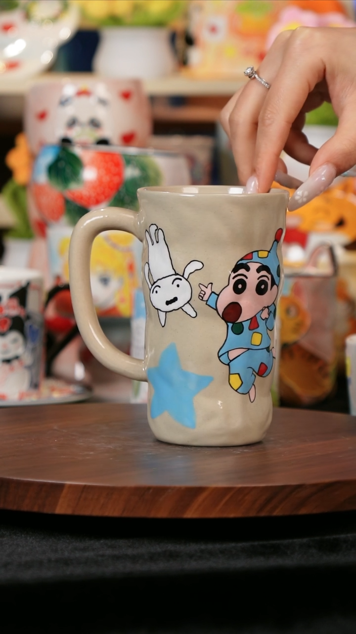 【闪购商品】景德镇手工手绘高温釉下彩陶瓷杯