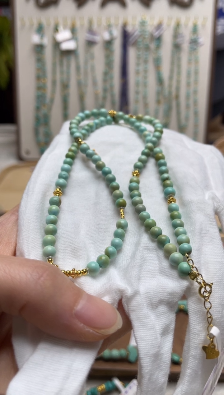 【闪购商品】绿松石项链银S925镶嵌49