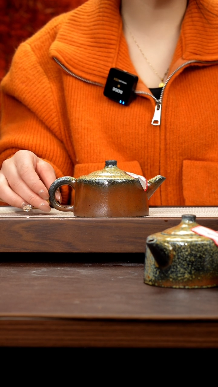 【闪购商品】紫砂茶壶红皮龙柴烧井栏18号