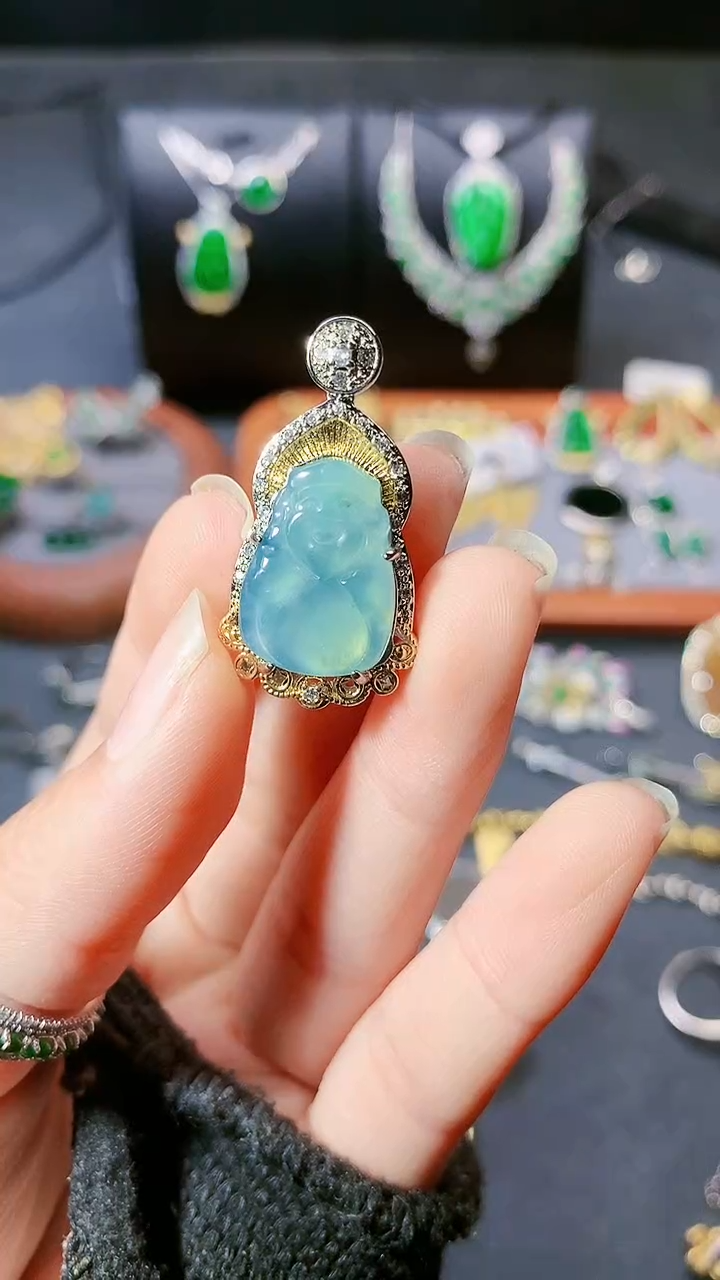 【闪购商品】翡翠颈饰未镶嵌吊坠