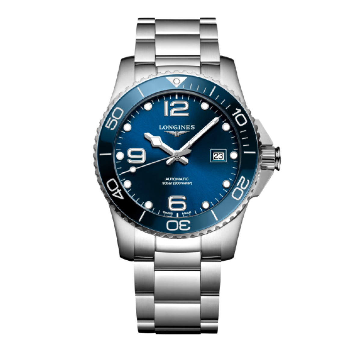 99新 Longines/浪琴 康卡斯潜水系列L3.781.4.96.6/41/23年/14600