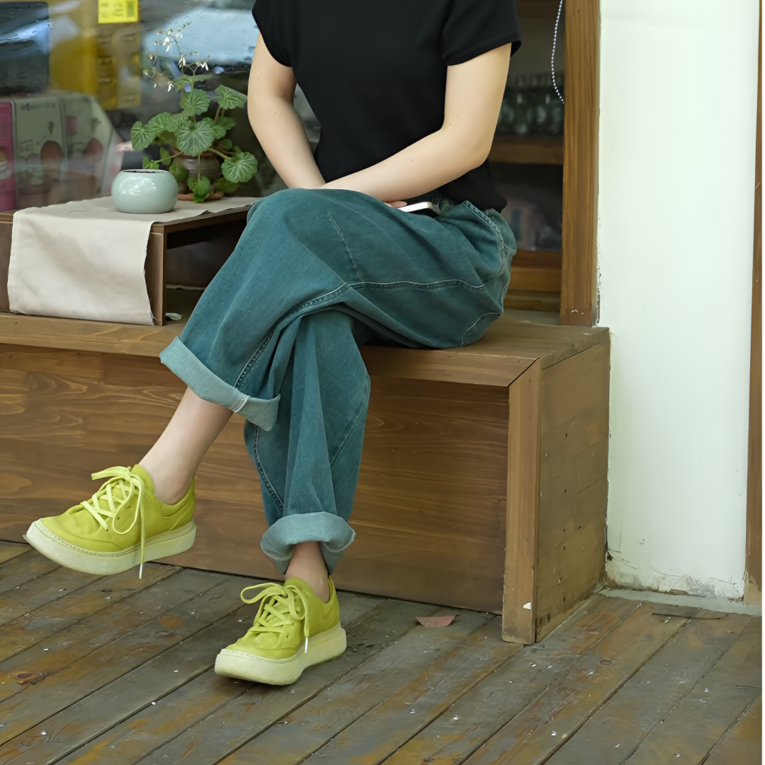 曼托瓦25新款马皮时尚休闲鞋女鞋系带圆头鞋子女款爆款2025新款