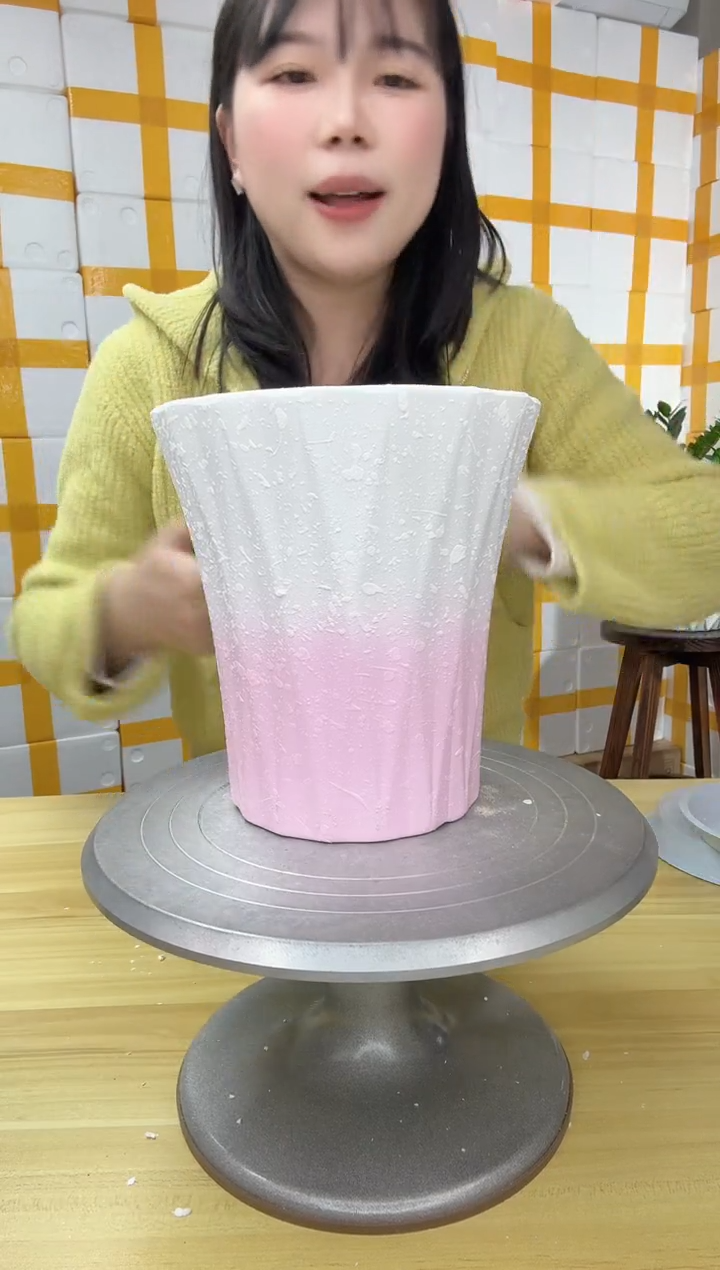 口径16高度18 渐变粉小蛮腰